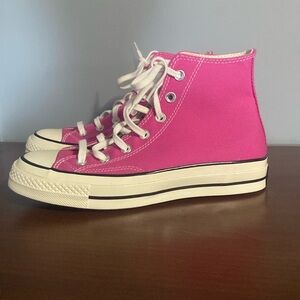 Pink converse Chuck 70’s . Size 8 women’s US
